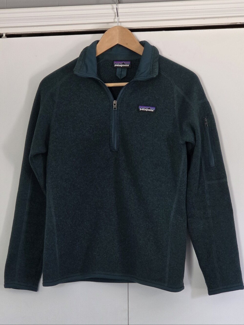 Patagonia Men's Forest Green Half-Zip Fleece Pullover